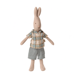 MAILEG RABBIT SIZE 1 - CLASSIC PLAID STRIPE & SHORTS