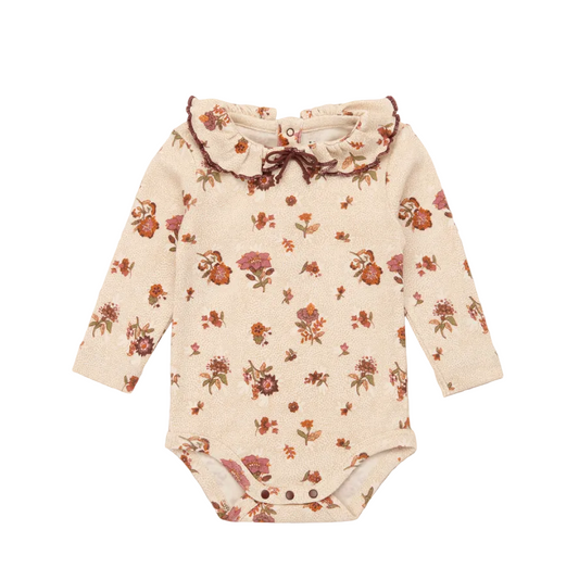 BABY PATTIE ONESIE - STRING ANTIQUE  ROSE