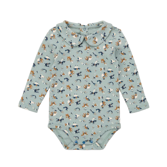 BABY PETIT COLLAR ONESIE - ONSEN