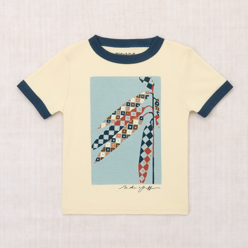 HARVEST RINGER TEE - SHORTBREAD