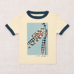 HARVEST RINGER TEE - SHORTBREAD