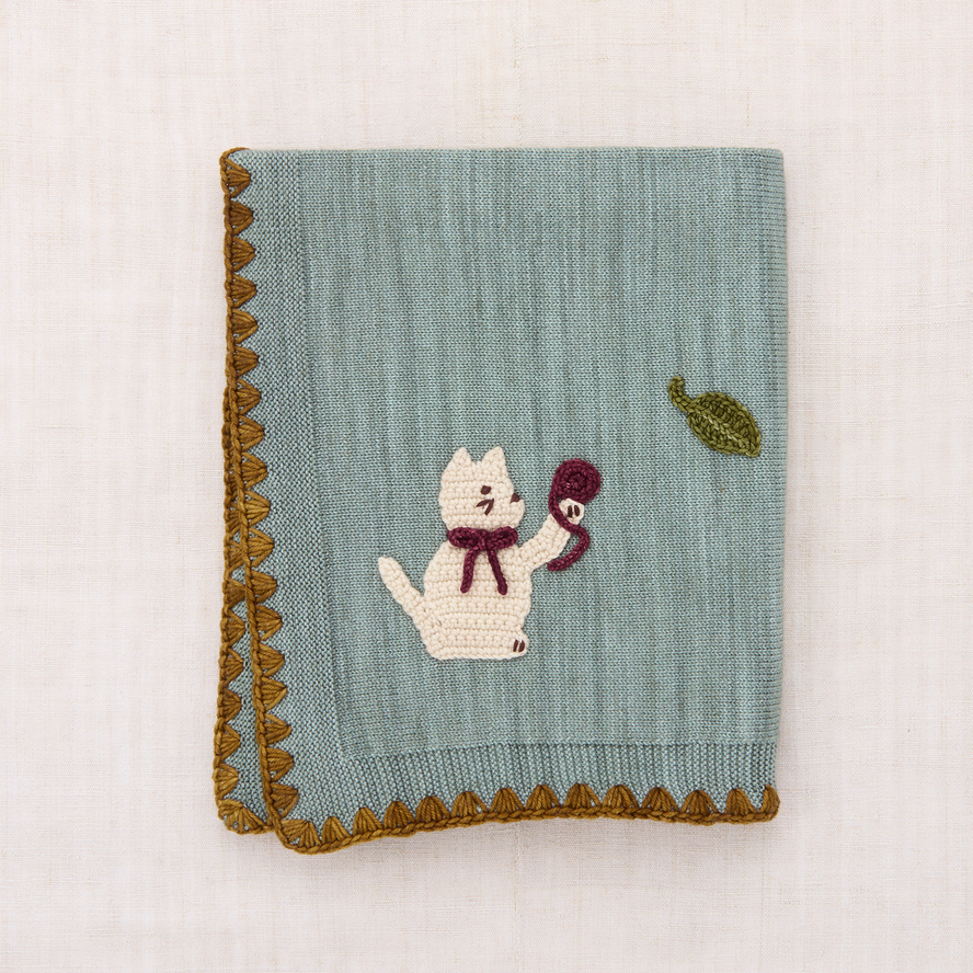 BABY MEADOW BLANKET - ONSEN BLUE