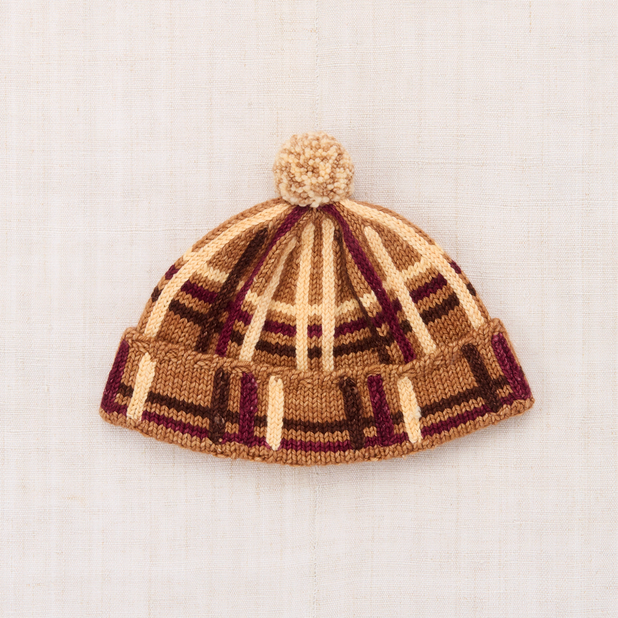 PLAID CAP - ROSE GOLD