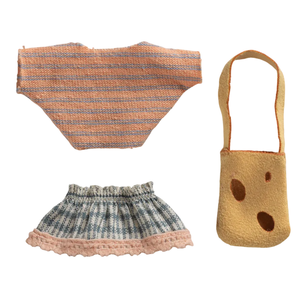 MAILEG LITTLE SISTER CLOTHING SET - CLOTHES AND BACKPACK