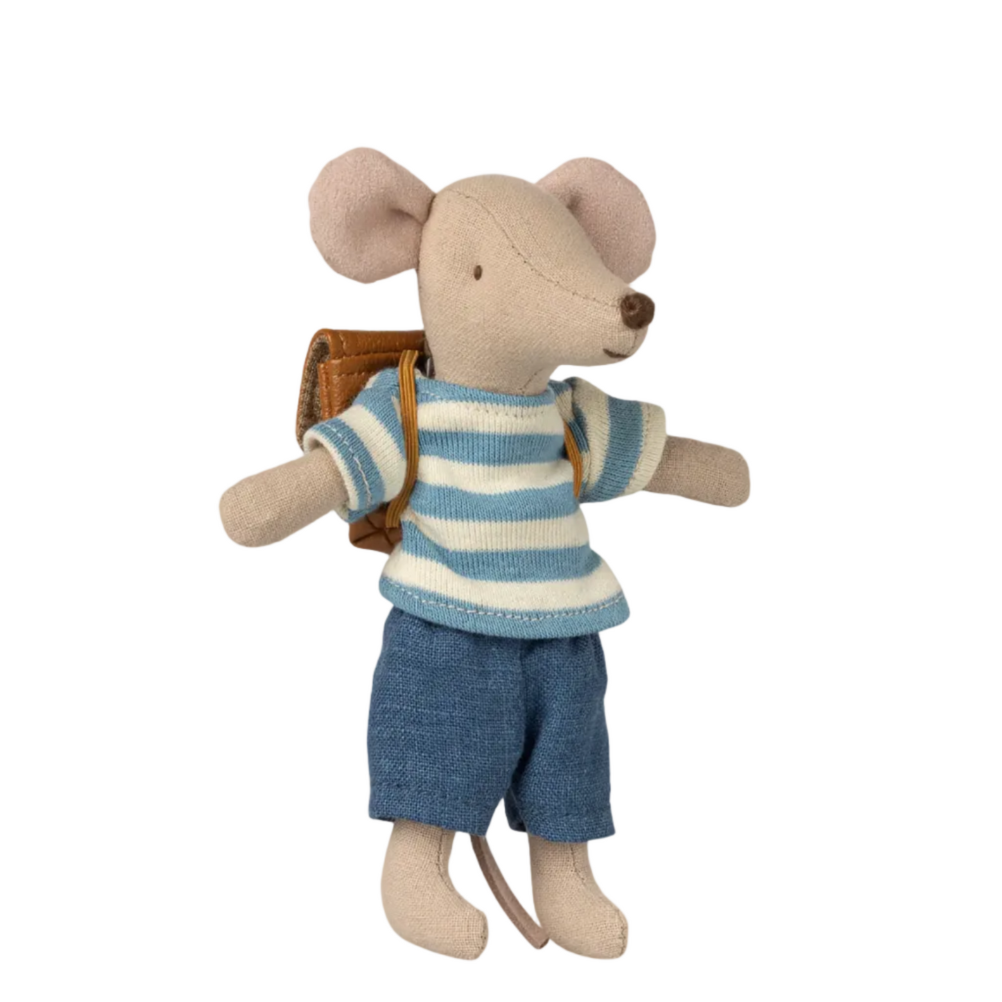 MAILEG BIG BROTHER CLOTHING SET - CLOTHES AND BROWN BACKPACK