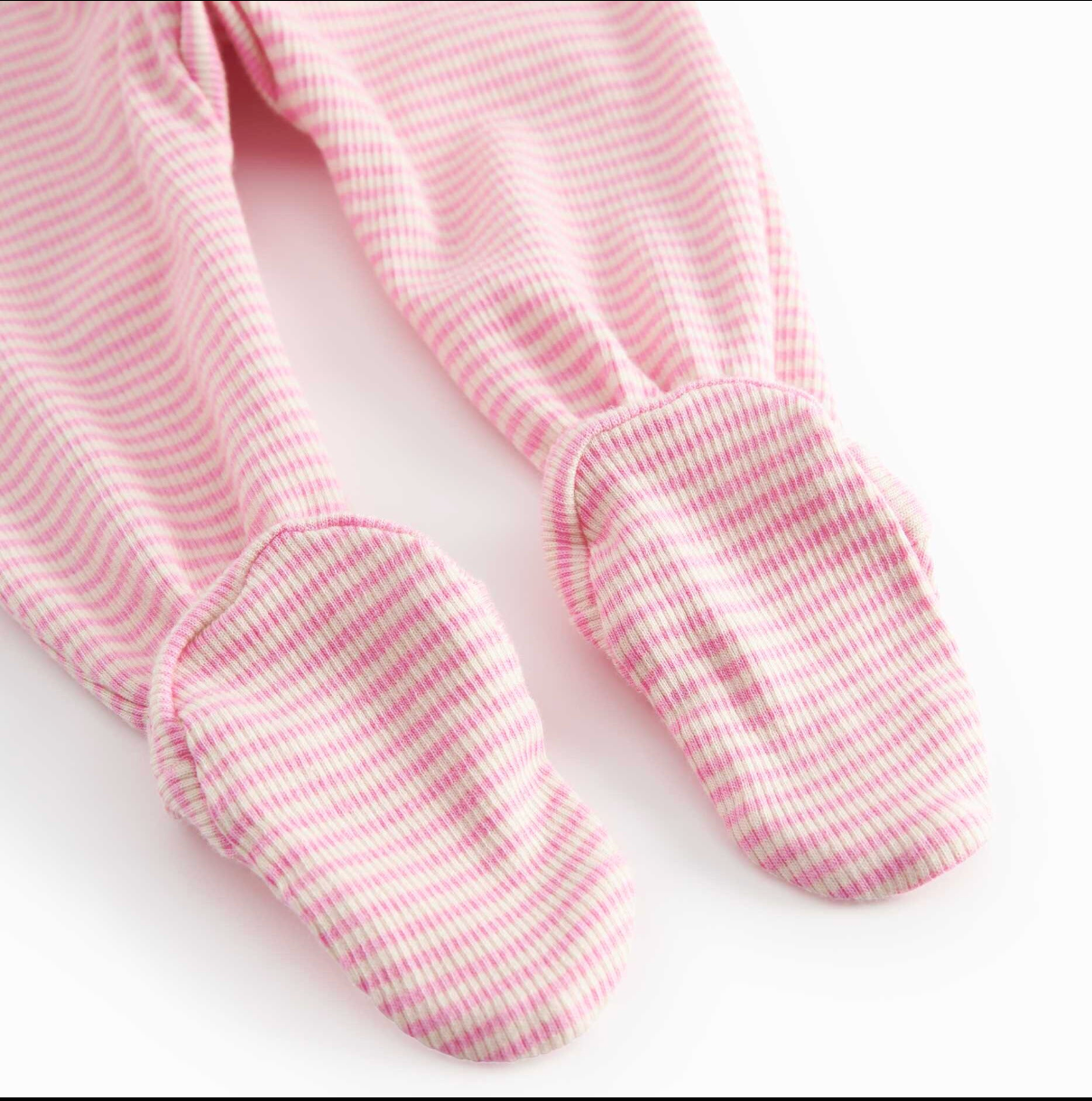 PINK STRIPE LONG SLEEVE ONESIE & PANT SET