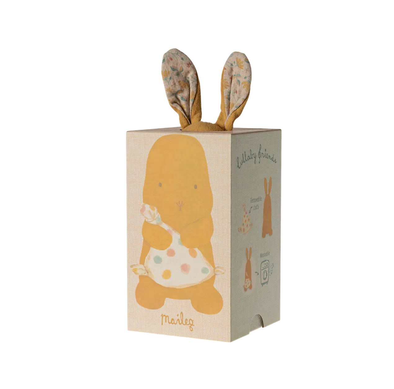 LULLABY BUNNY STUFFED ANIMAL - DUSTY YELLOW