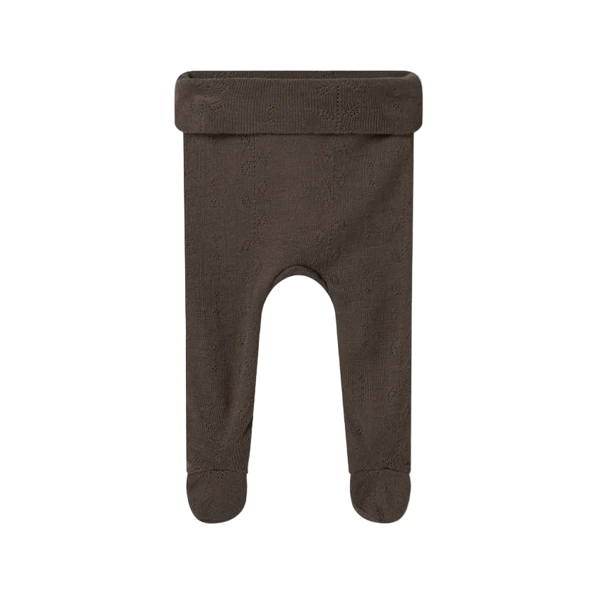 PIXA NOOS WOOL POINTELLE PANT - CHOCOLATE BROWN