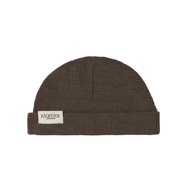 AIKO BEANIE HAT - CHOCOLATE BROWN