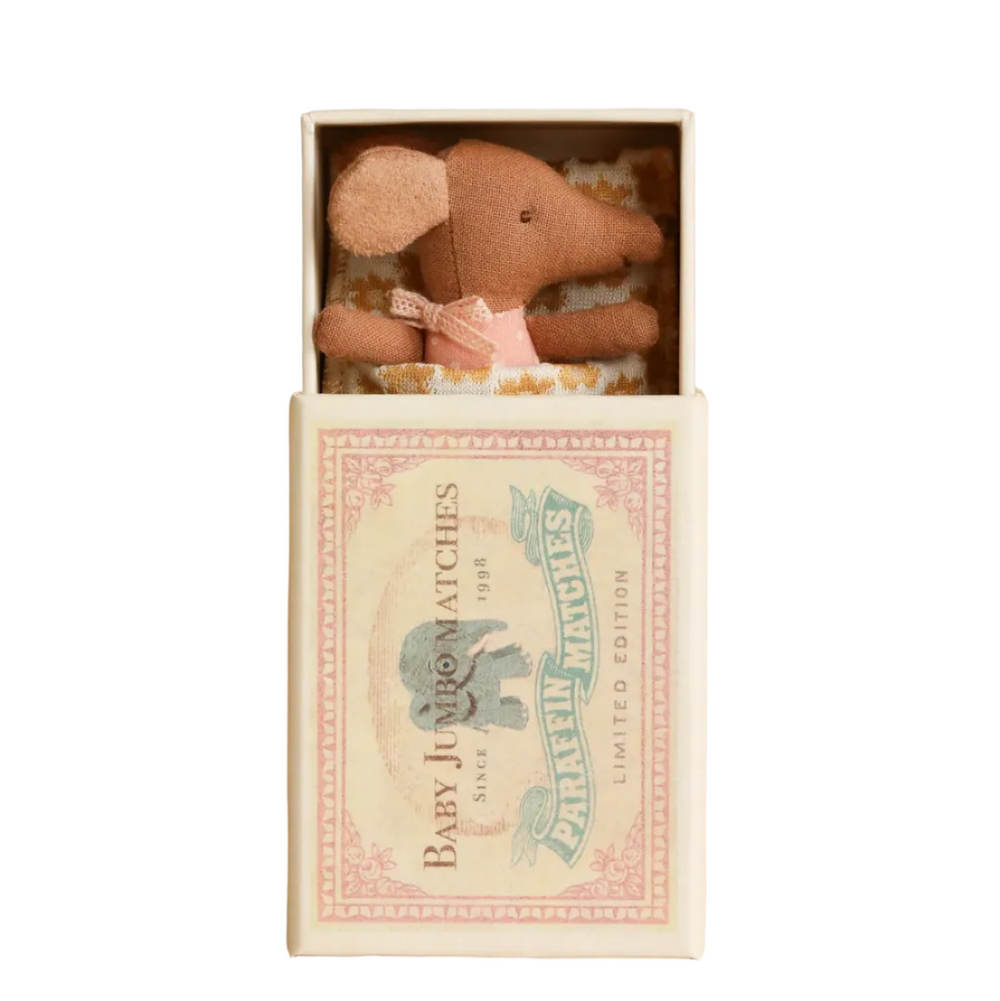 MAILEG LIMITED EDITION SLEEPY/WAKEY IN MATCHBOX - GIRL