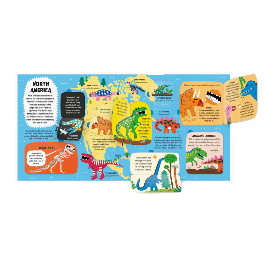 LONELY PLANET LIFT THE FLAP DINOSAUR ATLAS