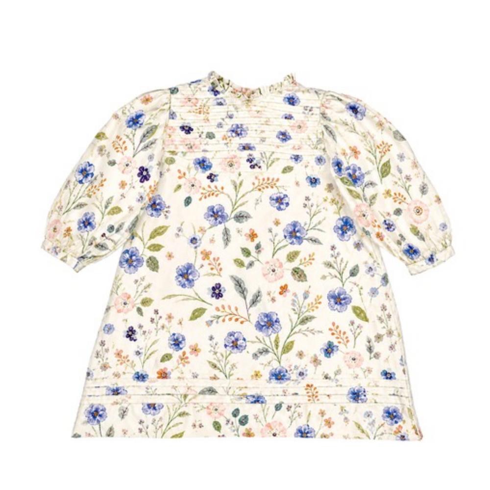 GARANCE DRESS - Blue Floral
