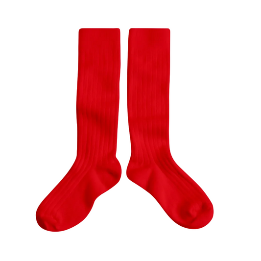 LA HAUTE RIBBED KNEE HIGH SOCKS