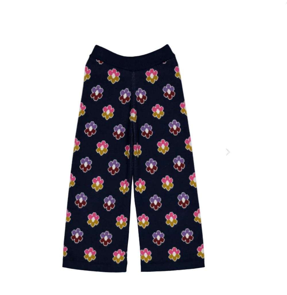 MATHILDA PANTS RAINBOW FLOWER KNIT