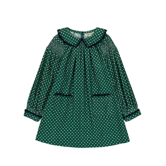 MARTHA DRESS MINT DOTS