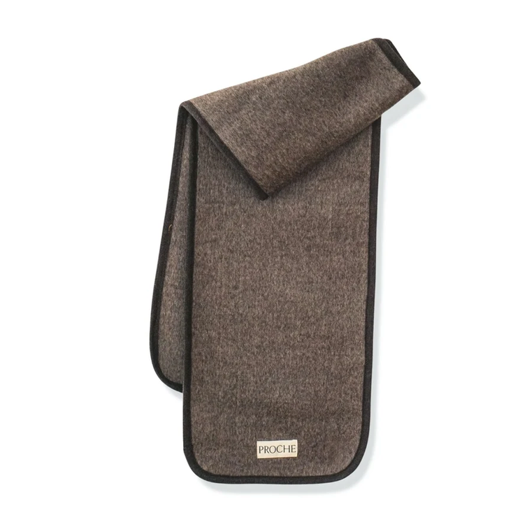 WOOL CASHMERE SCARF - MINK