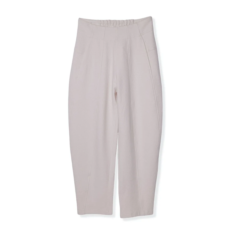 ALDOUS BARREL LEG JOGGER PANT - CREAM
