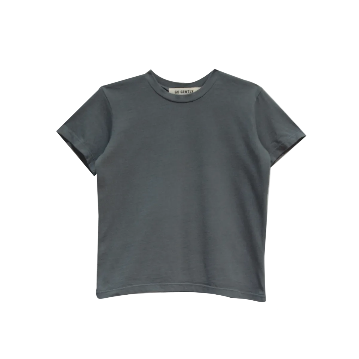 ORGANIC SOLID PEWTER GRAY TEE