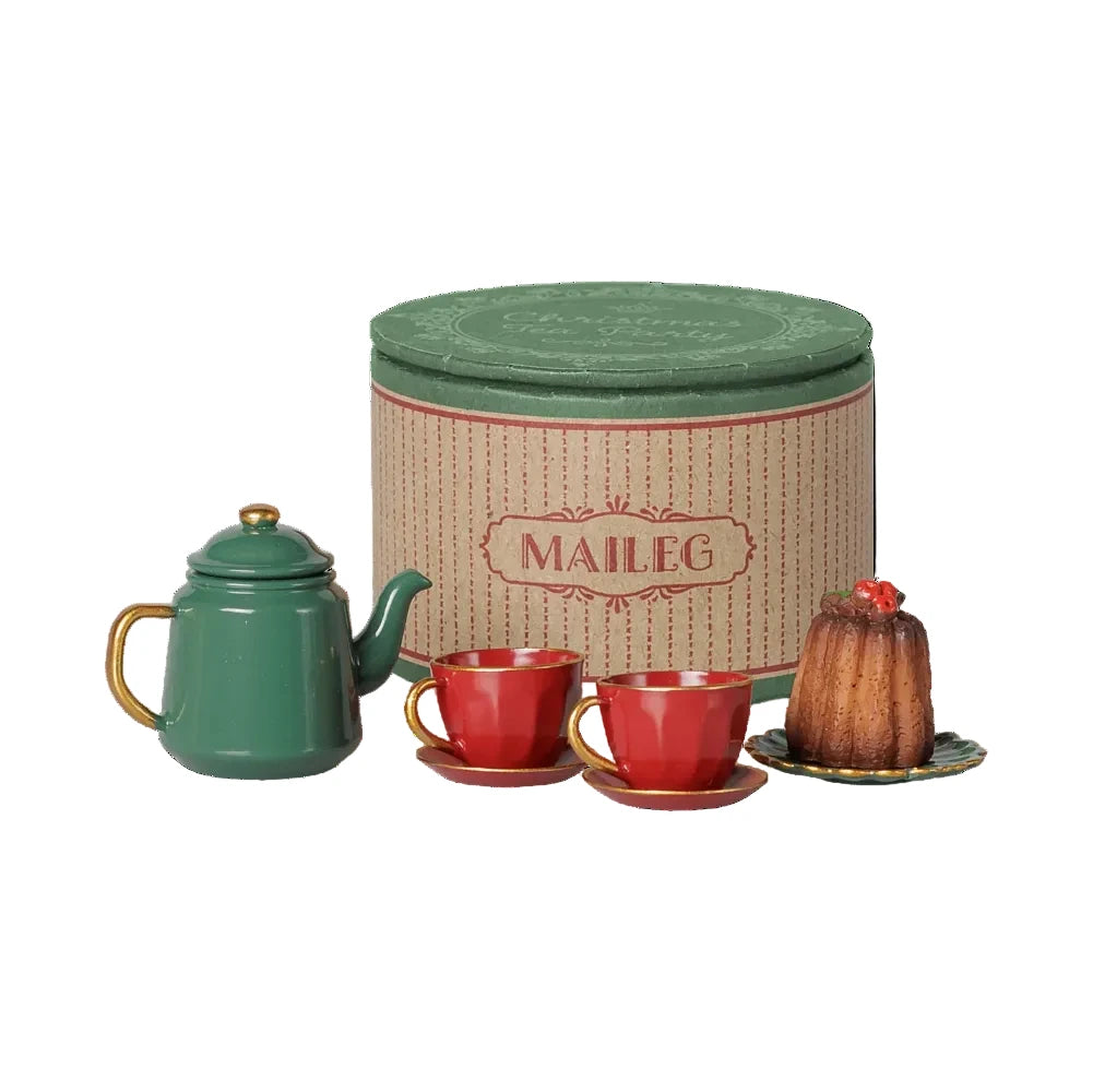 CHRISTMAS TEA PARTY, MOUSE - RED/GREEN