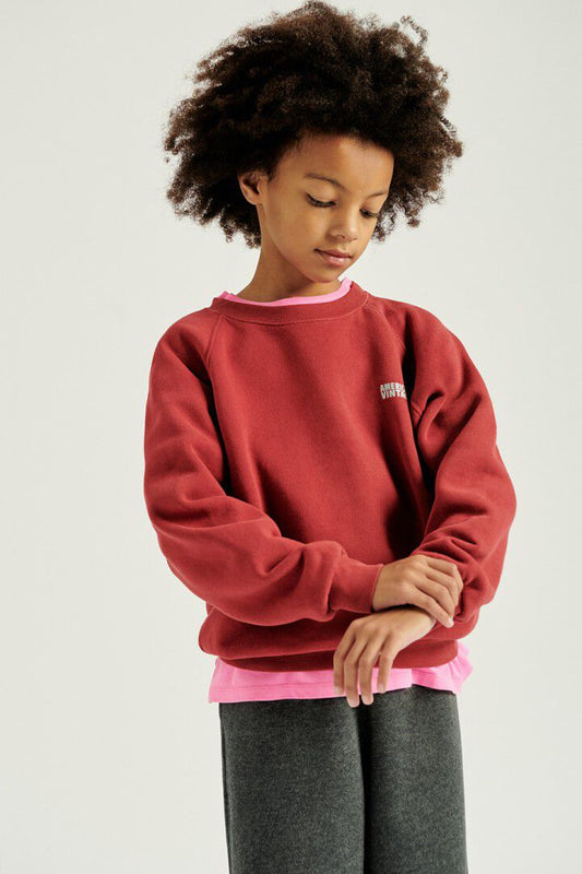 AMERICAN VINTAGE KIDS IZUBIRD SWEATSHIRT - VINTAGE CHERRY RED