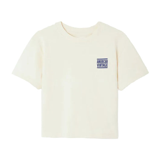 AMERICAN VINTAGE YKOBOW T SHIRT - ECRU ECRU