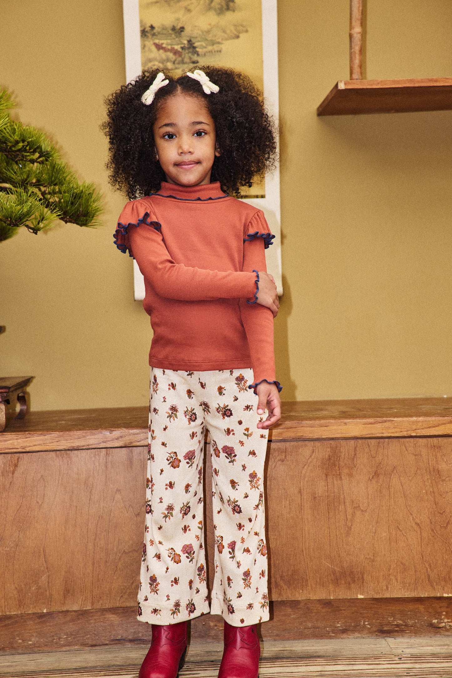A-PANT - STRING ANTIQUE ROSE HOLYOKE FLORAL