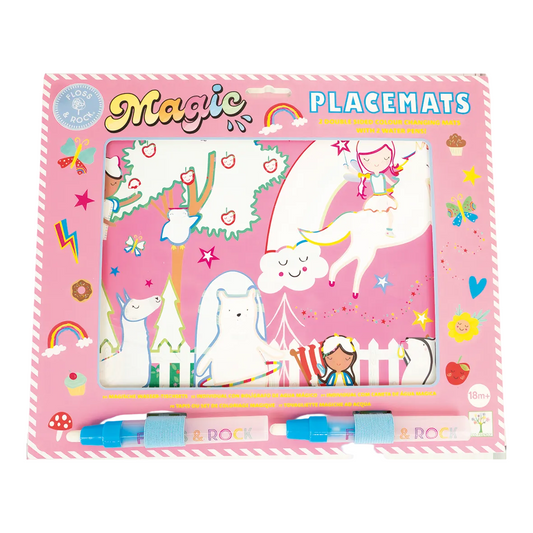 RAINBOW FAIRY MAGIC WATER COLORING PLACE MATS
