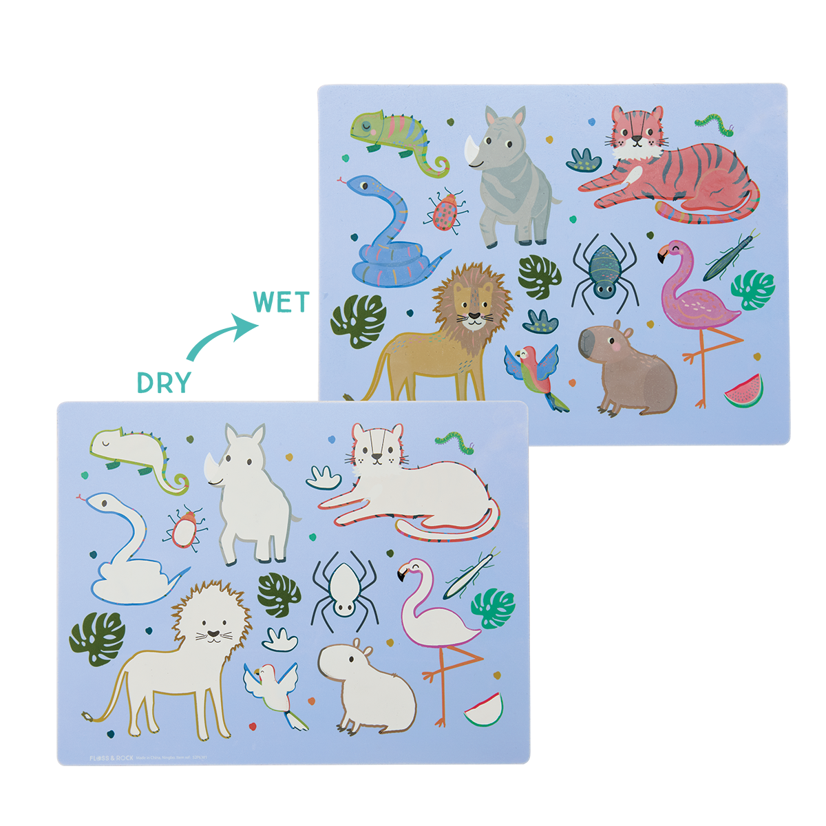 JUNGLE MAGIC WATER COLORING MATS