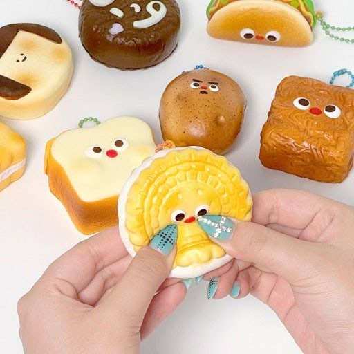 KOREAN SNACK SQUISHY KEYCHAIN  BLIND BOX