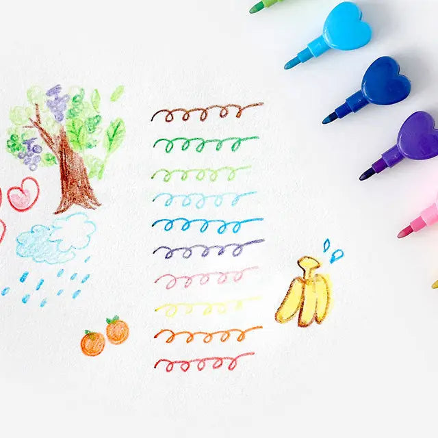 RAINBOW HEART STACKABLE MARKER PEN