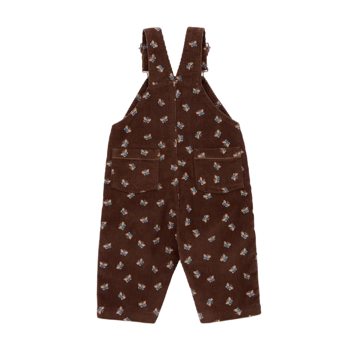 BABY CORDUROY CARPENTER OVERALL - DARK ROAST