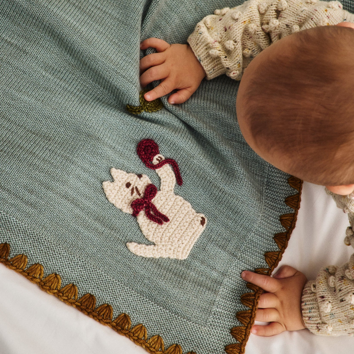 BABY MEADOW BLANKET - ONSEN BLUE