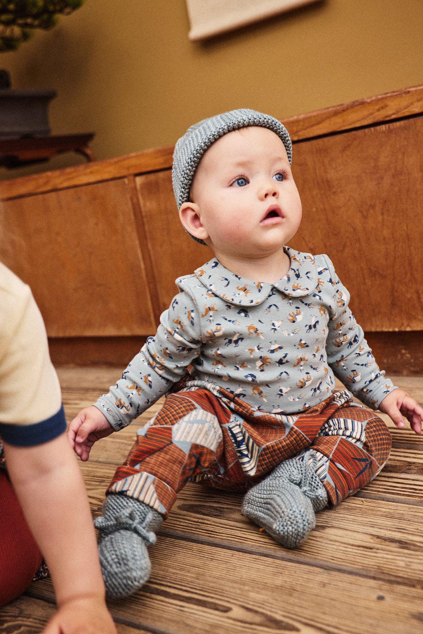 BABY PETIT COLLAR ONESIE - ONSEN