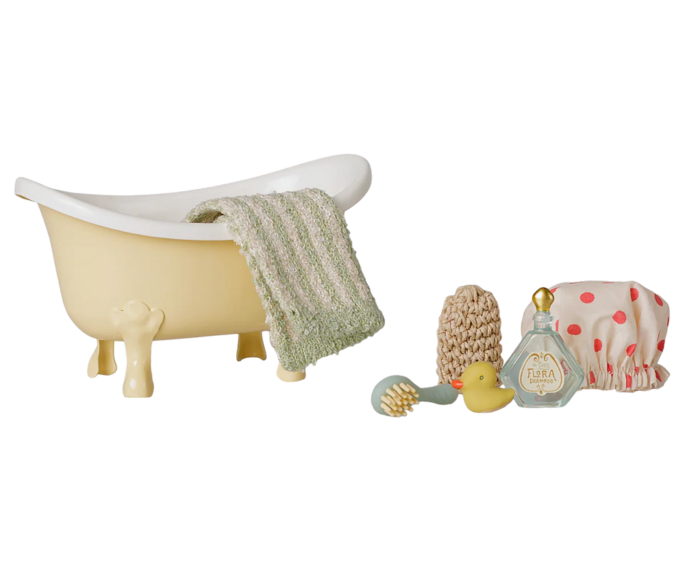 Bathtub set, Mouse - Yellow