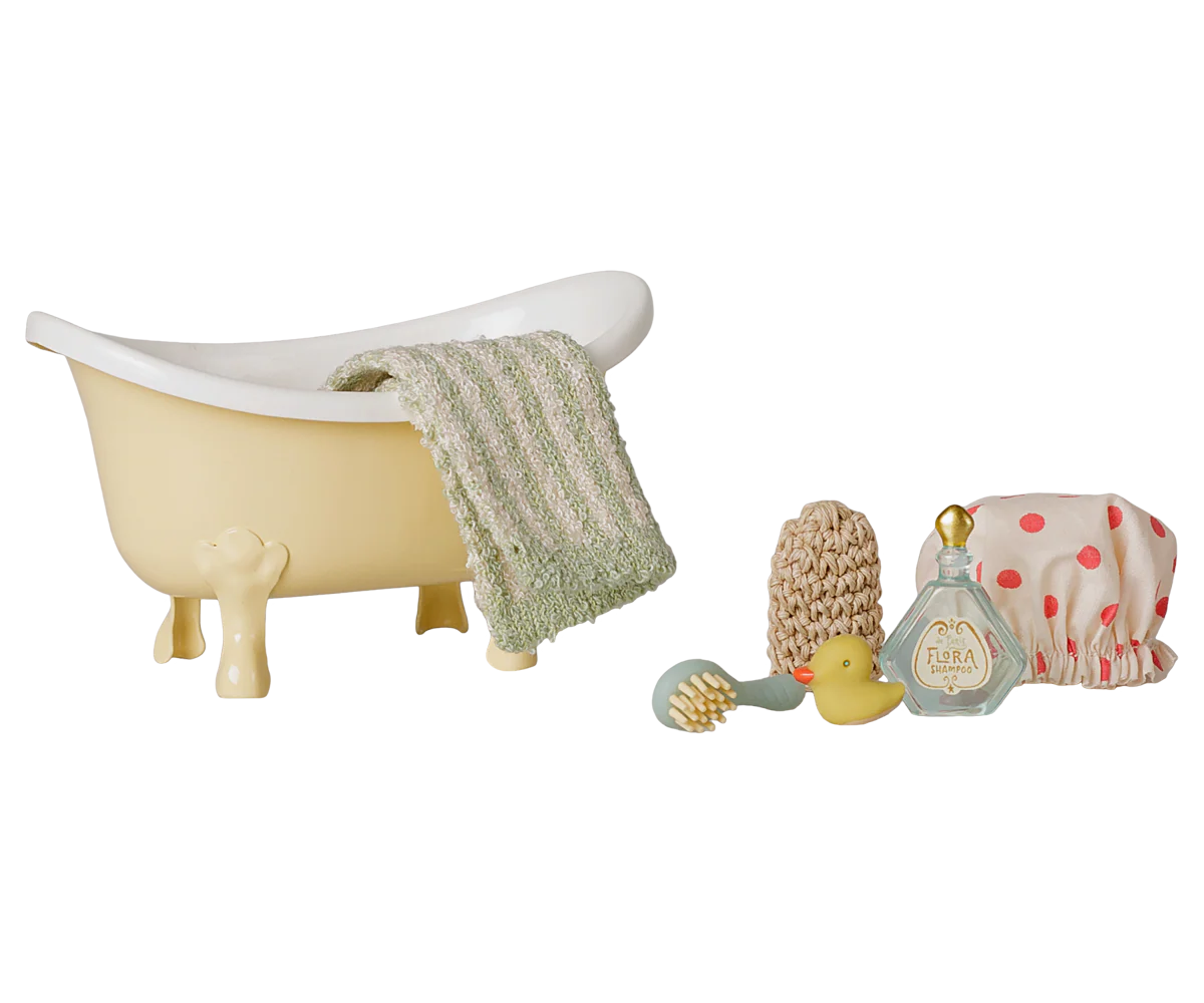 Bathtub set, Mouse - Yellow