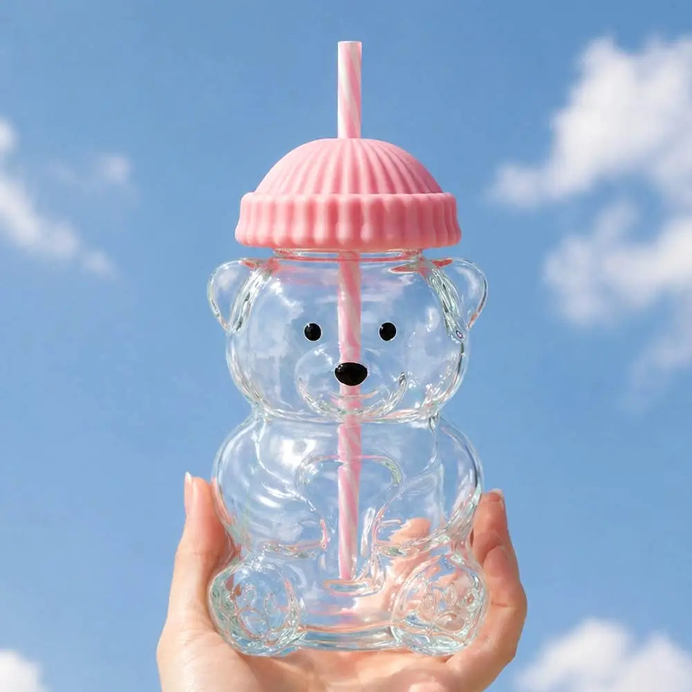 TEDDY BEAR GLASS TUMBLER