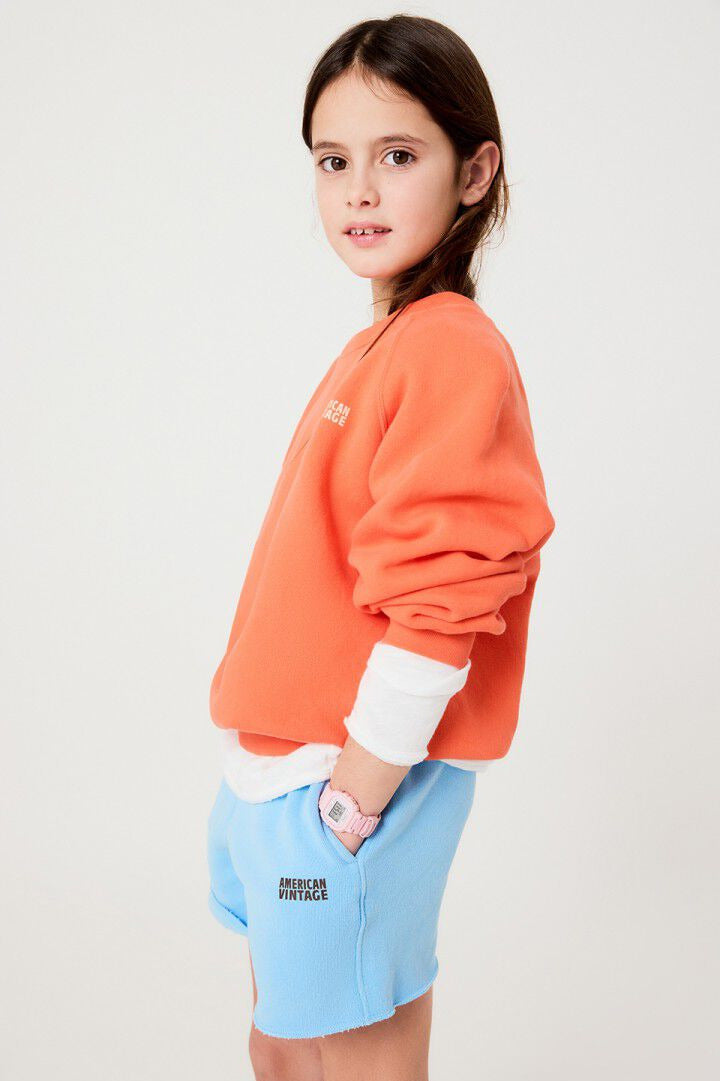 AMERICAN VINTAGE KIDS SHORTS IZUBIRD - VINTAGE LIGHT BLUE