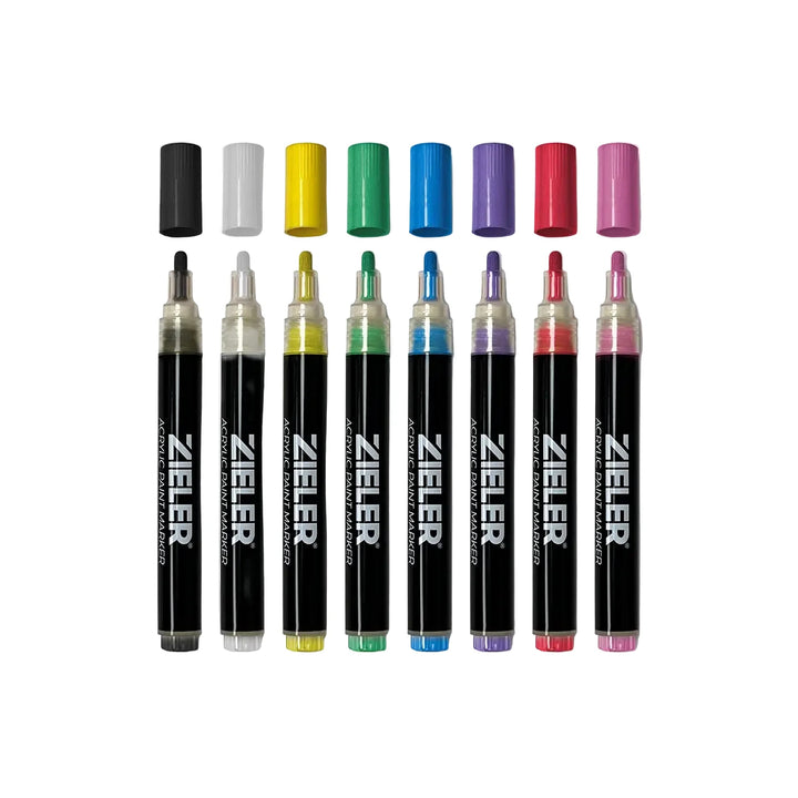 ACRYLIC PAINT PENS - 8 COLORS