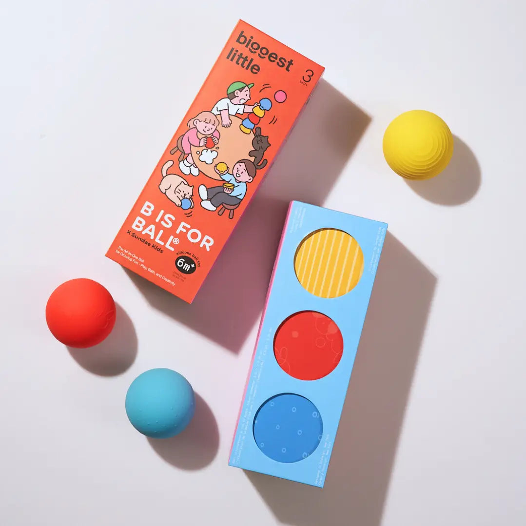 B IS FOR BALL® X SUNDAE BATH, TEETH & SENSORY TRAIN TOY SET