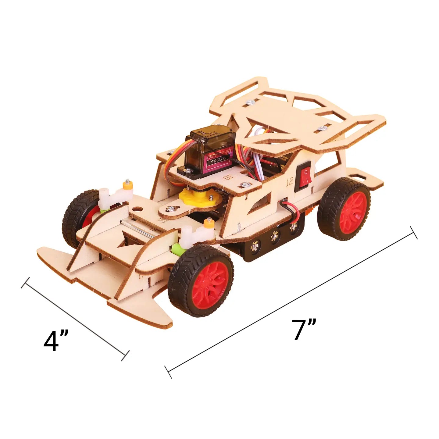 STEERING REMOTE CONTROL CAR DIY KIT
