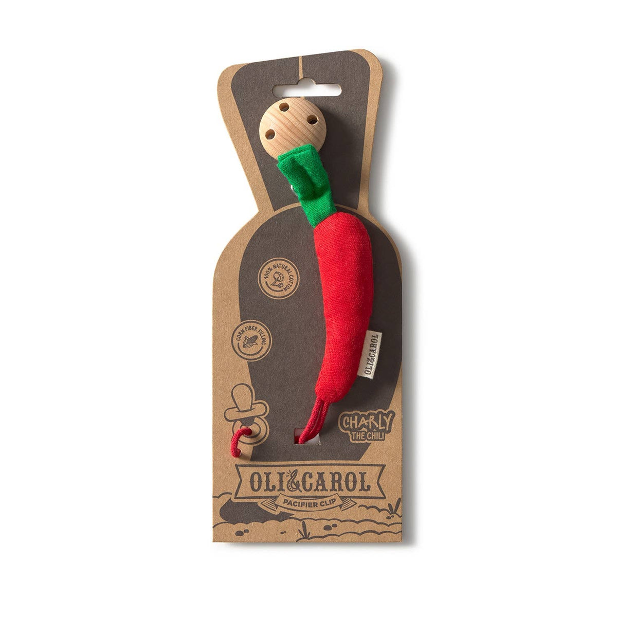 CHARLY THE CHILI Charly the PACIFIER CLIP