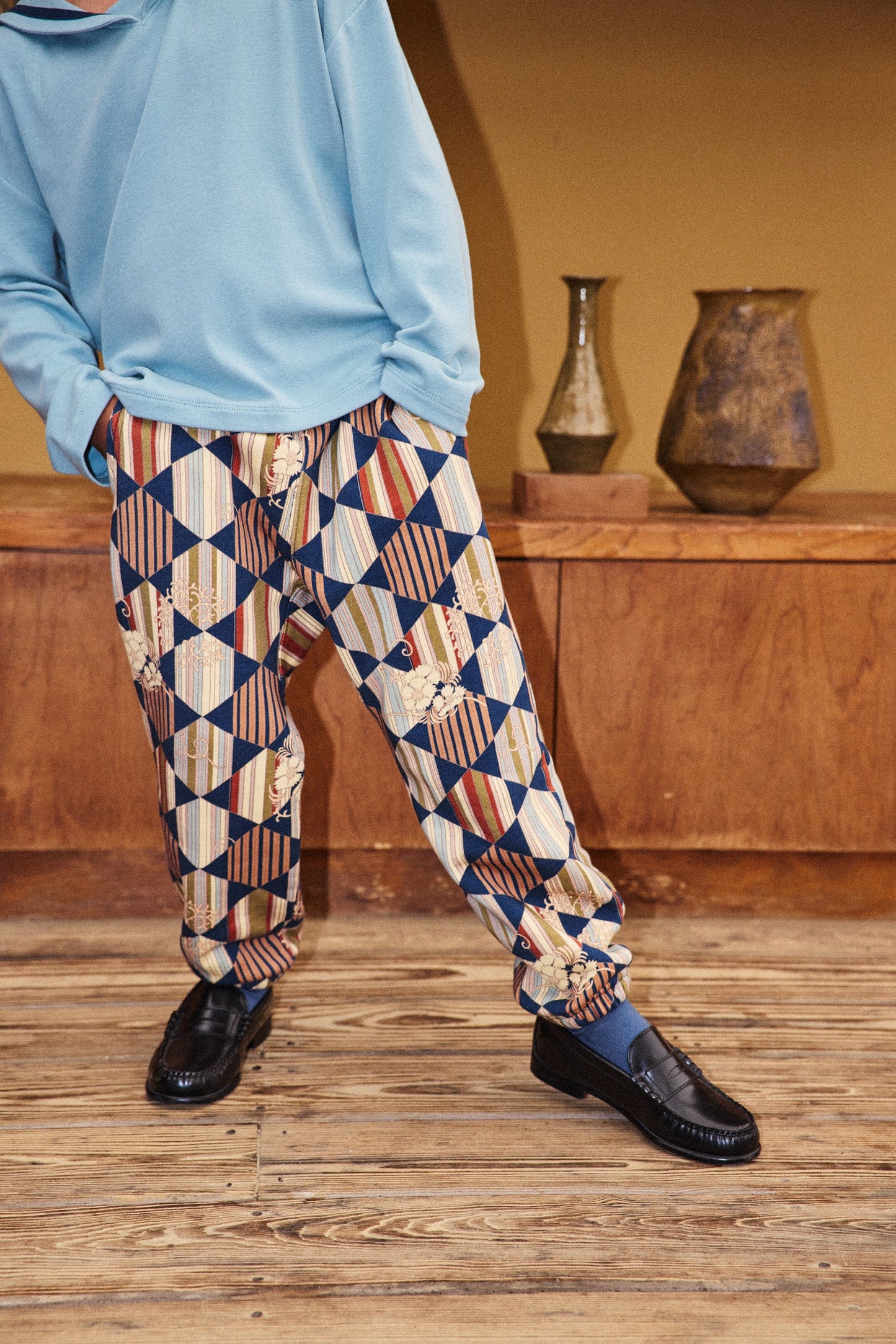 GYMCLASS JOGGER - MARINE BLUE TESSELLATION