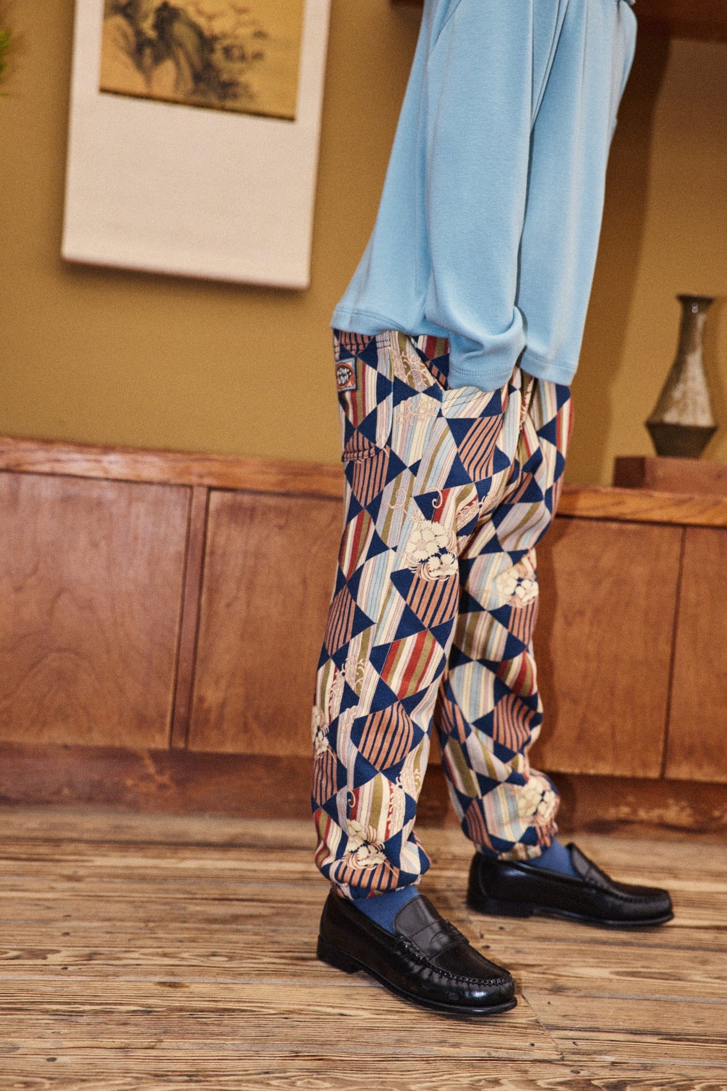 GYMCLASS JOGGER - MARINE BLUE TESSELLATION