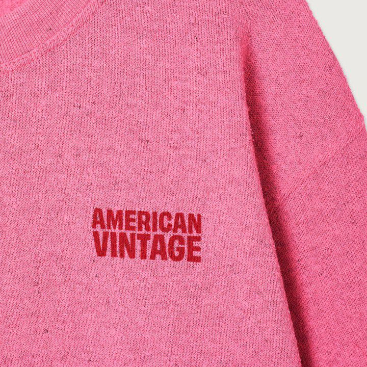 AMERICAN VINTAGE EVONA SWEATSHIRT - OVERDYED RASPBERRY