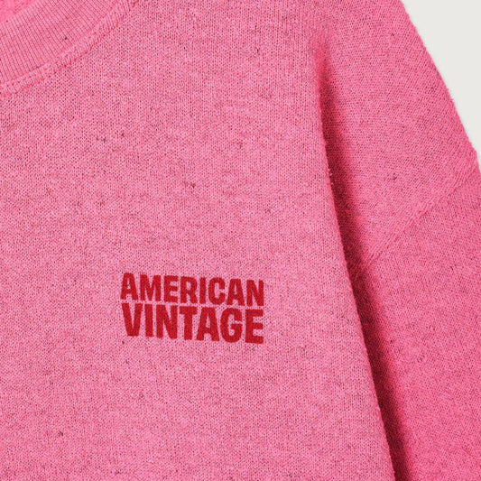 AMERICAN VINTAGE EVONA SWEATSHIRT - OVERDYED RASPBERRY
