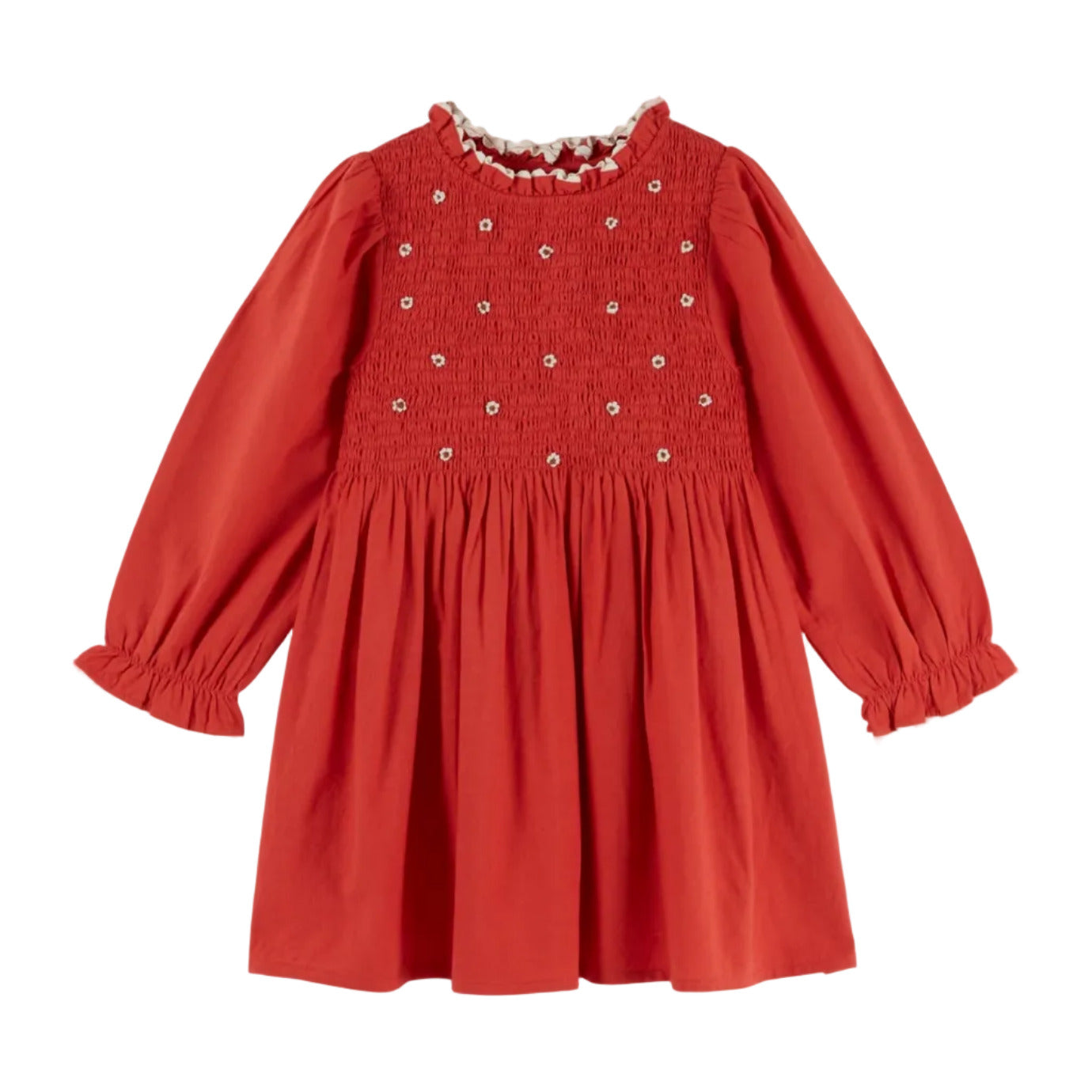 EMBROIDERED SMOCKED DRESS - GRIOTTE