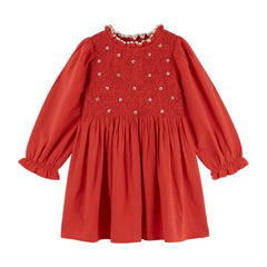 EMBROIDERED SMOCKED DRESS - GRIOTTE