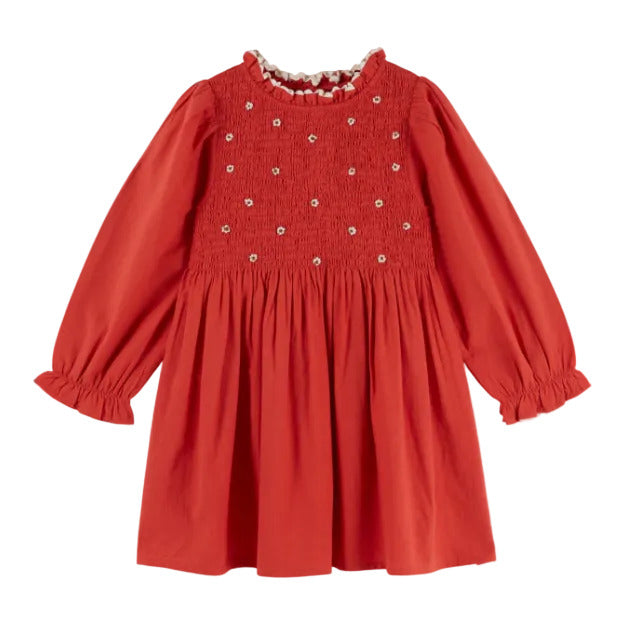 EMBROIDERED SMOCKED DRESS - GRIOTTE