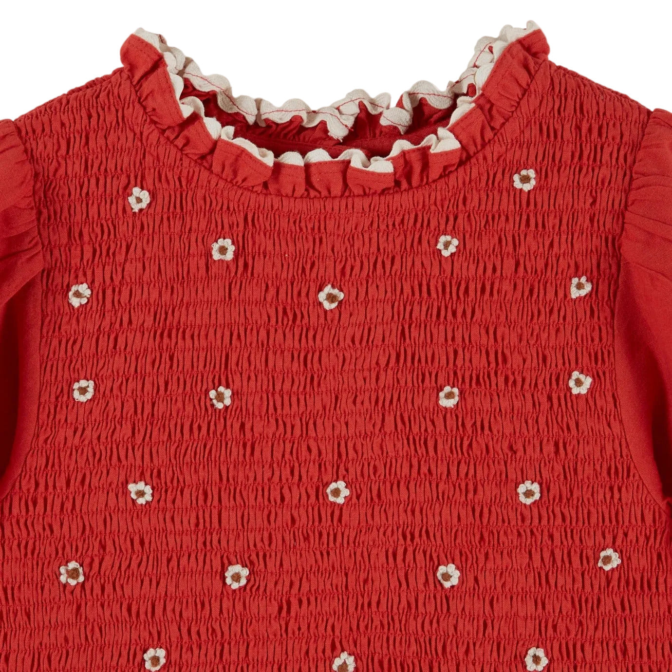 EMBROIDERED SMOCKED DRESS - GRIOTTE