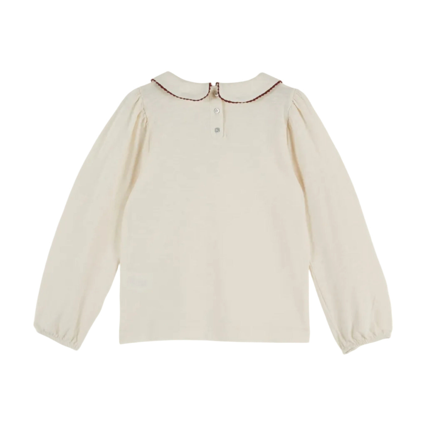 FLAME DOT JERSEY TEE - ECRU